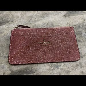 Rare Kate Spade Lola Glitter Slim Card Holder